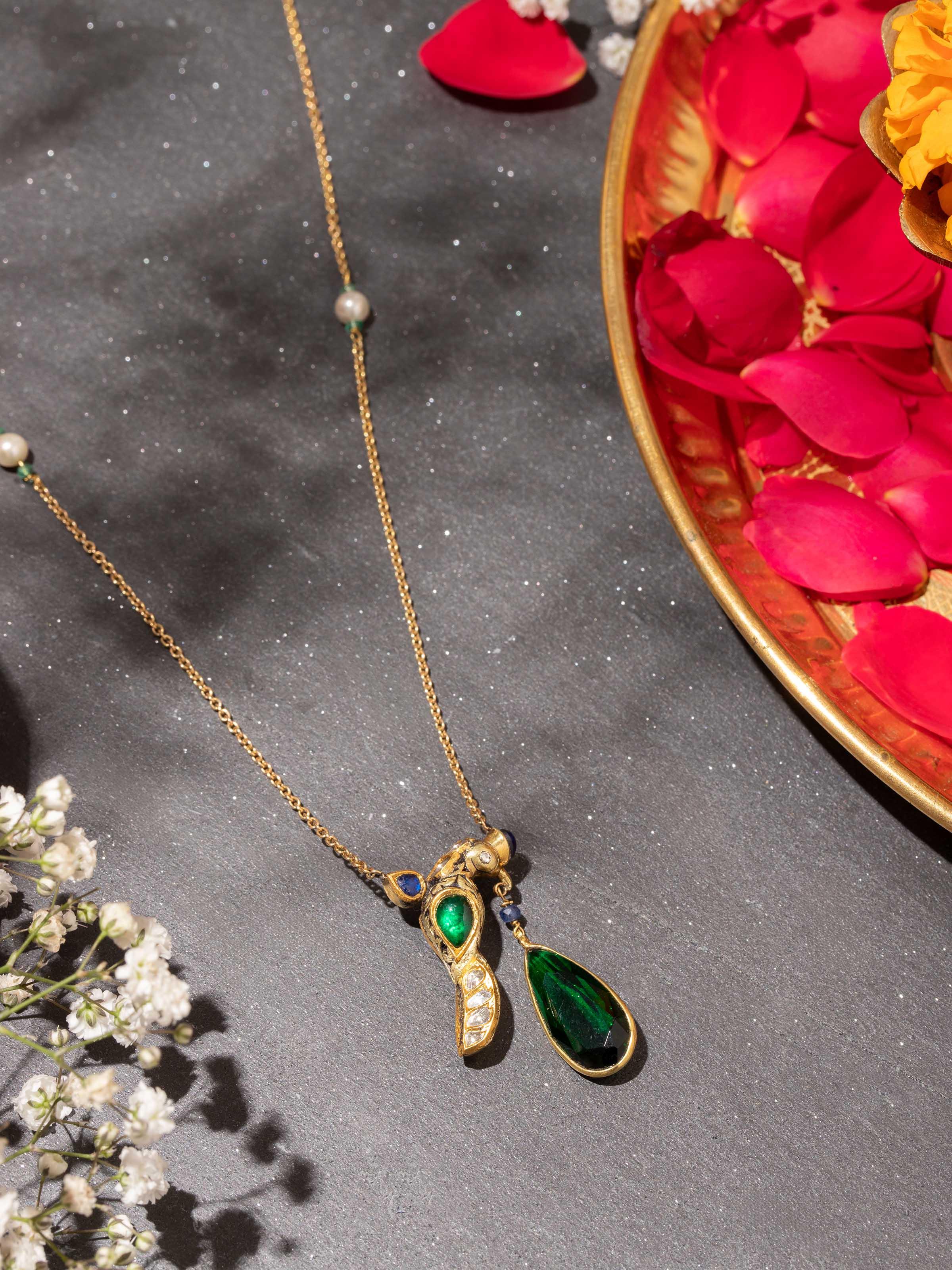 Partash 18 Karat Gold Pendant & Chain