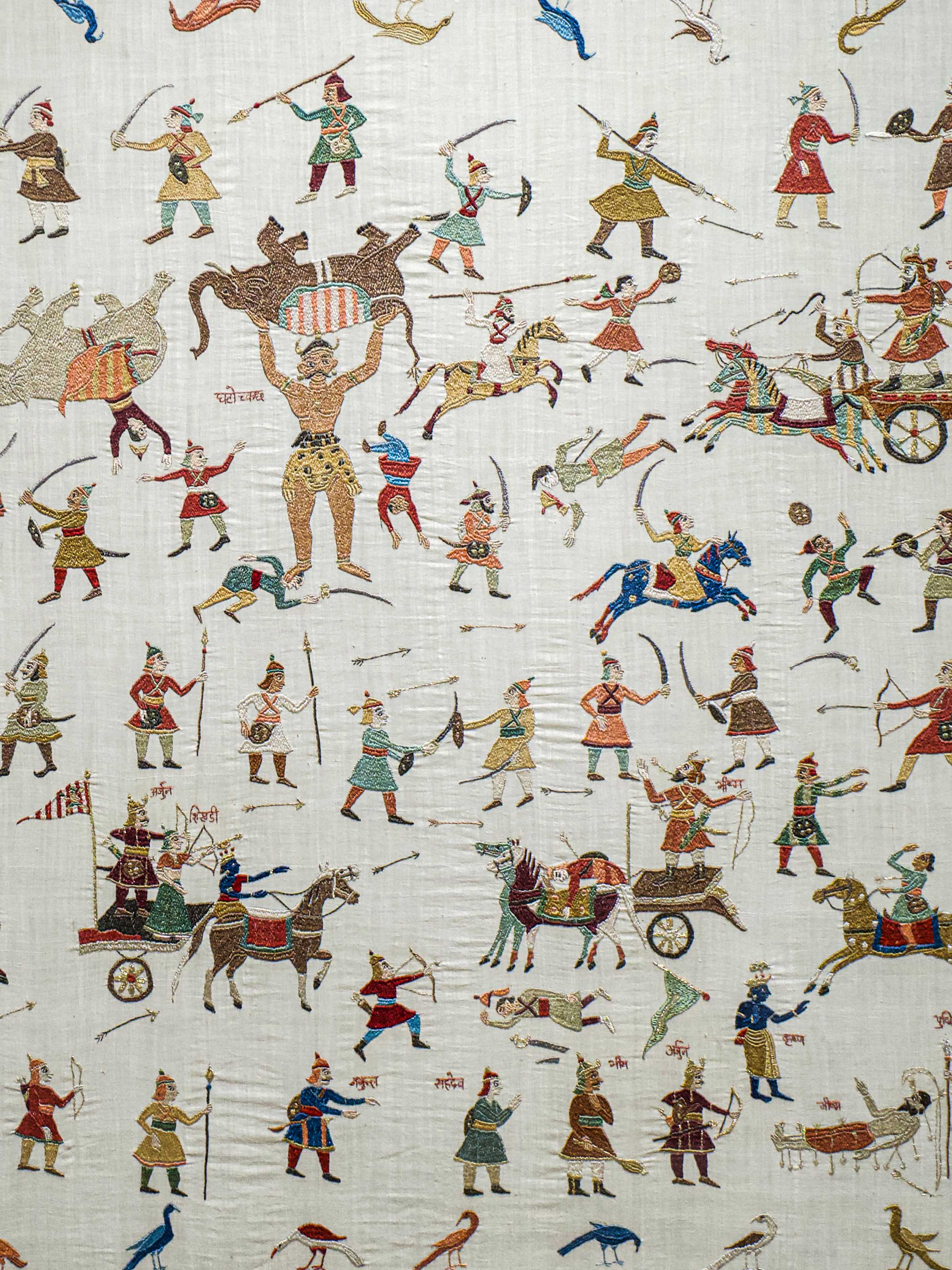 Mahabharat Chamba Rumal Wall Hanging