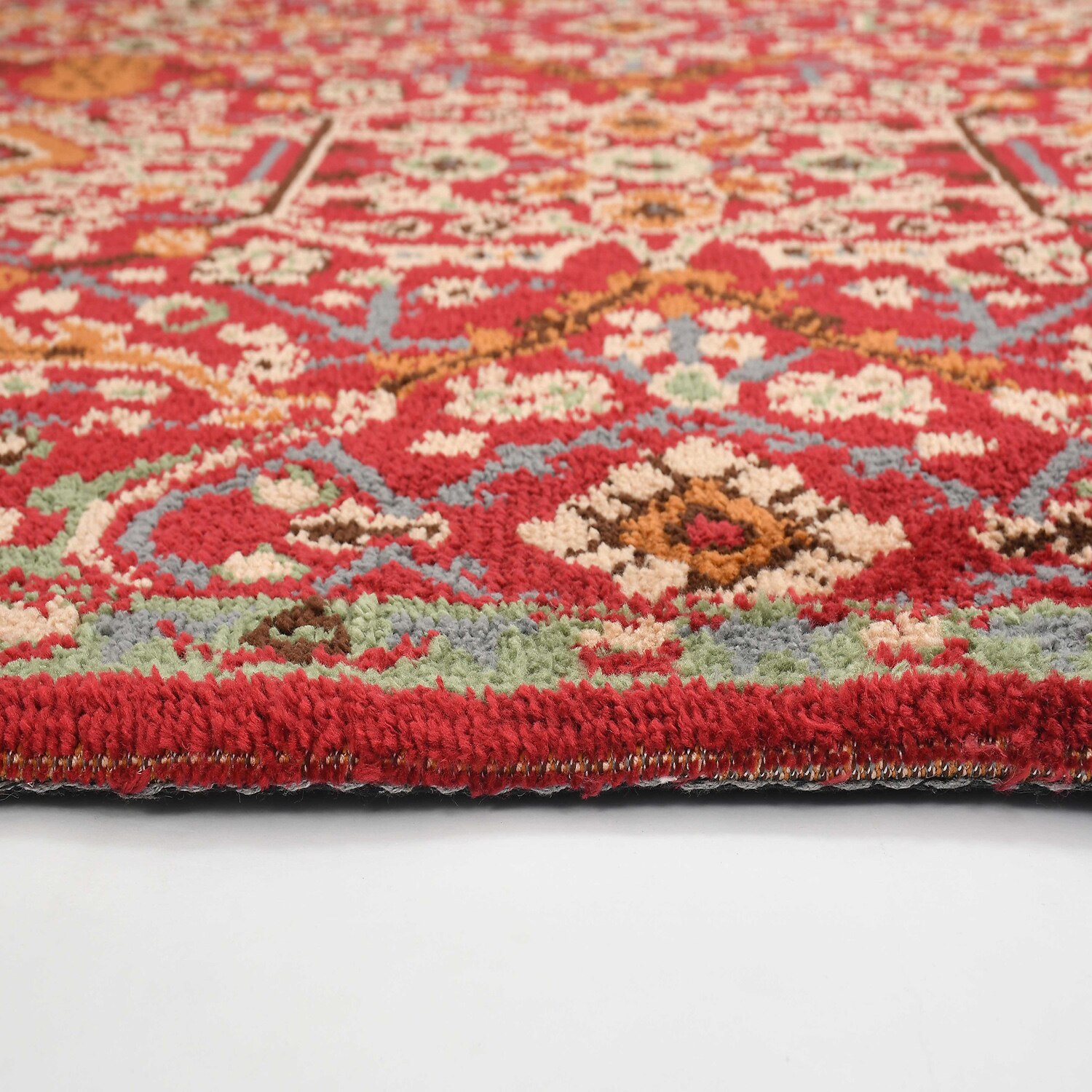 Multicolor Traditional Machine Made Polyester 3 X 5 Feet Carpet