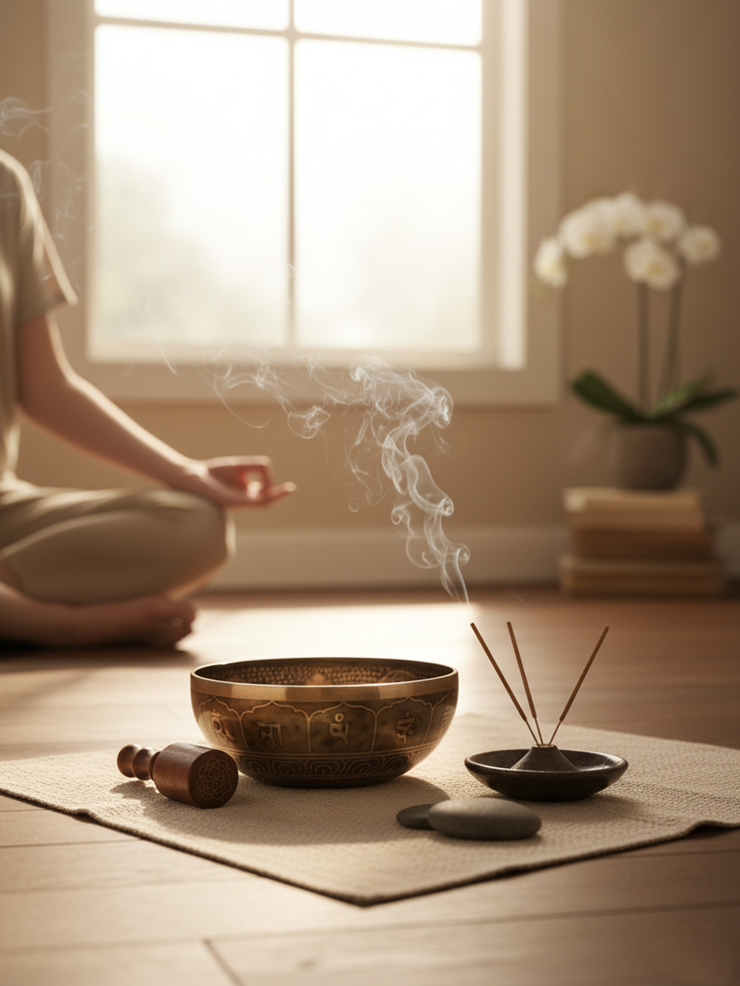 Megha Design Brass Singing Bowl