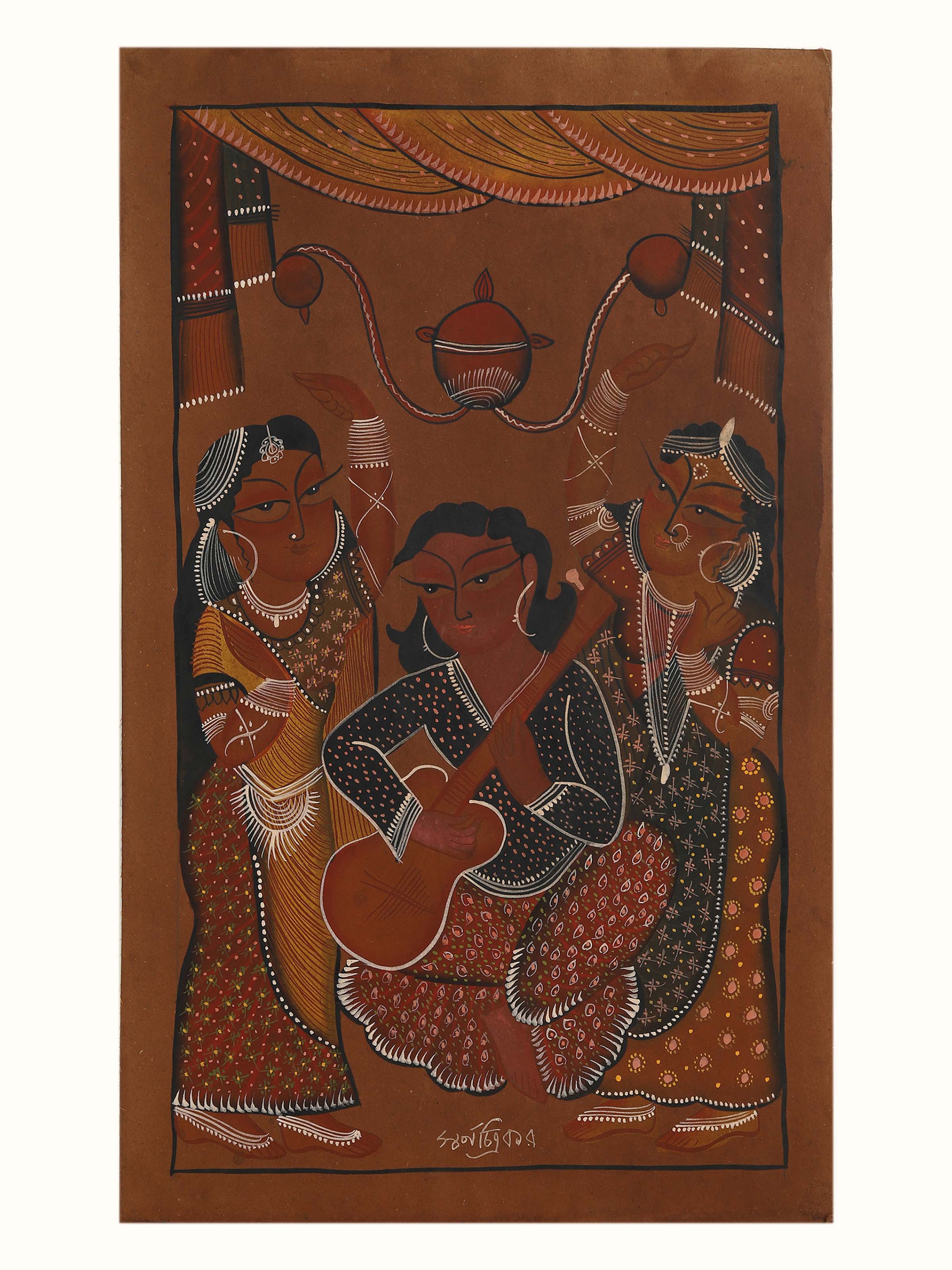 Majlish Kalighat Painting