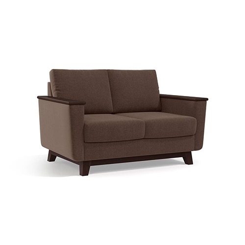 Corby Essential 2 Seater Fabric Sofa in Daschund Brown Colour