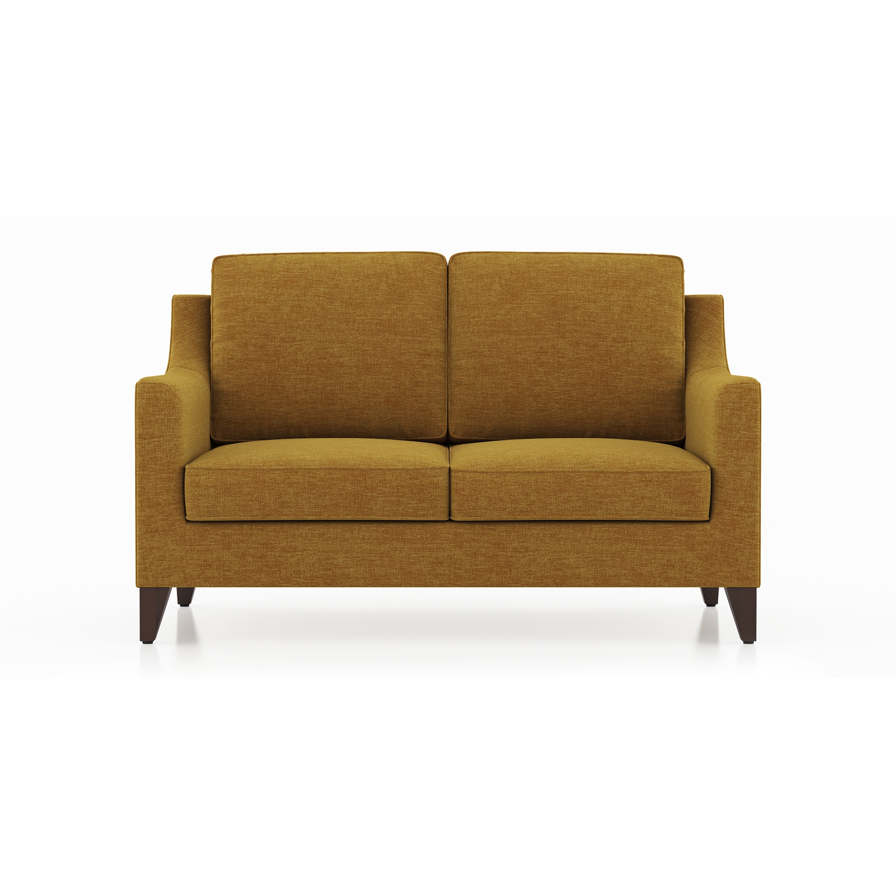 Abbey Sofa (Colour : Ochre, Cushion : Soft, Seating Capacity : 2 Seater)