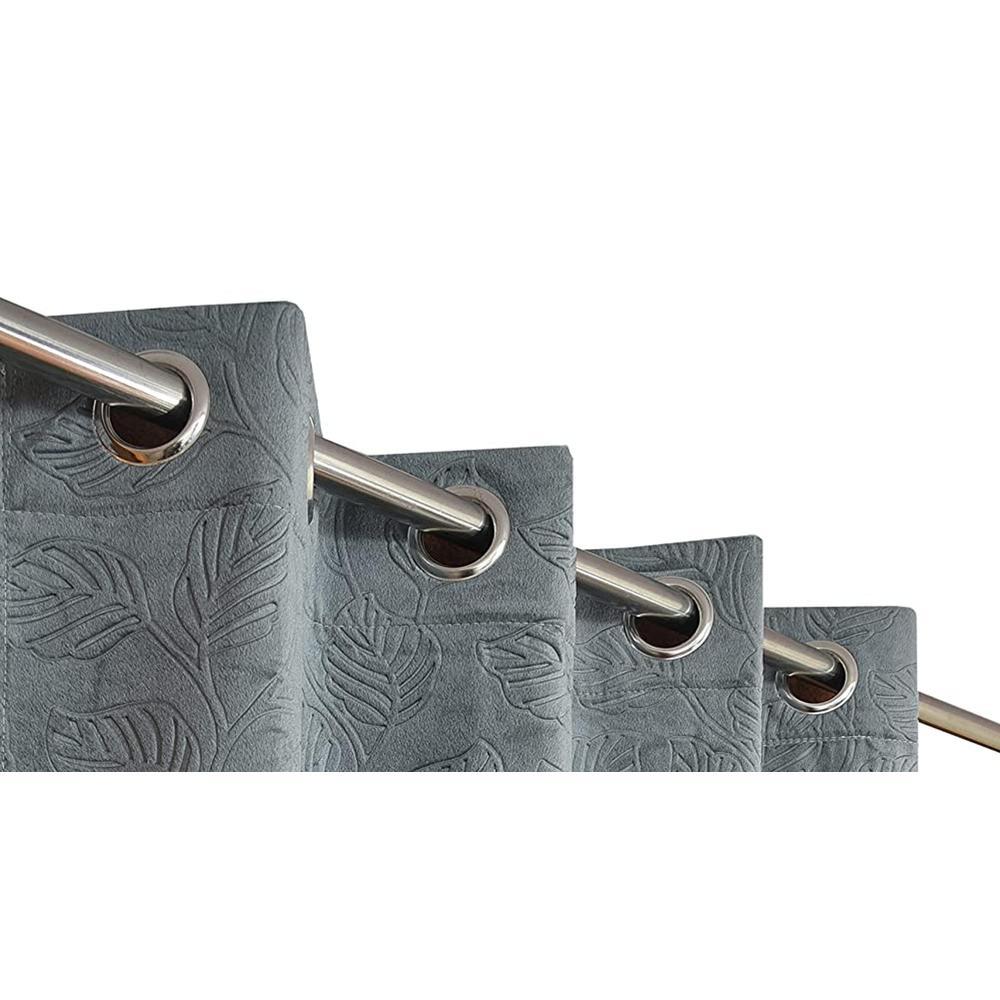 Velvet embo Pack of 2 Blackout Door Curtains