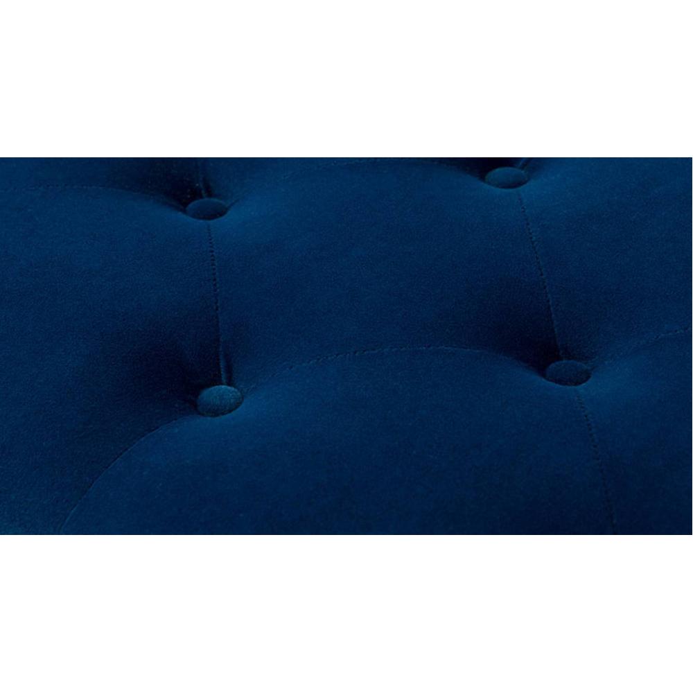 Kajana 2 Ottoman with Storage Color in Navy Blue
