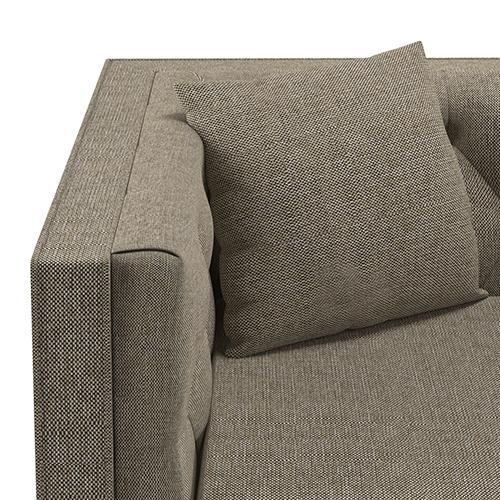 Windsor Premium 3 Seater Fabric Sofa in Mist Brown Colour