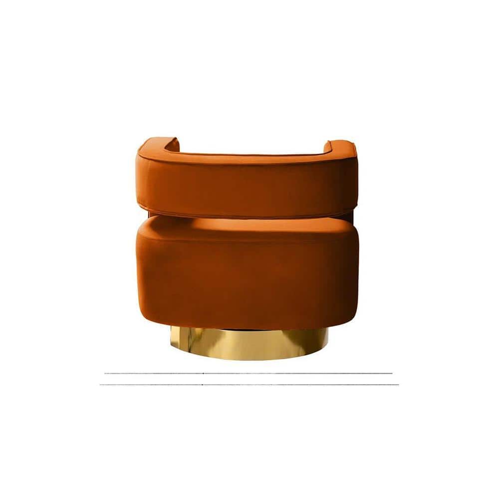 Alson Accent Chair in Orange Colour