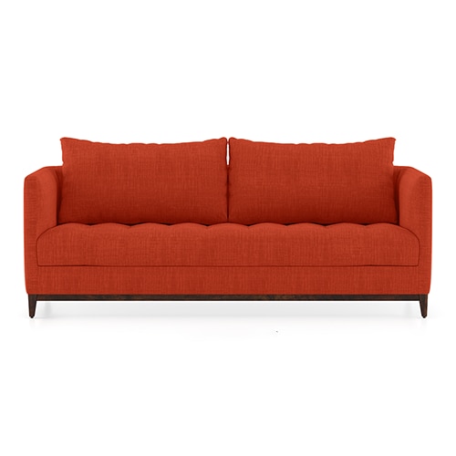 Florence Premium 3 Seater Fabric Sofa in Lava Colour