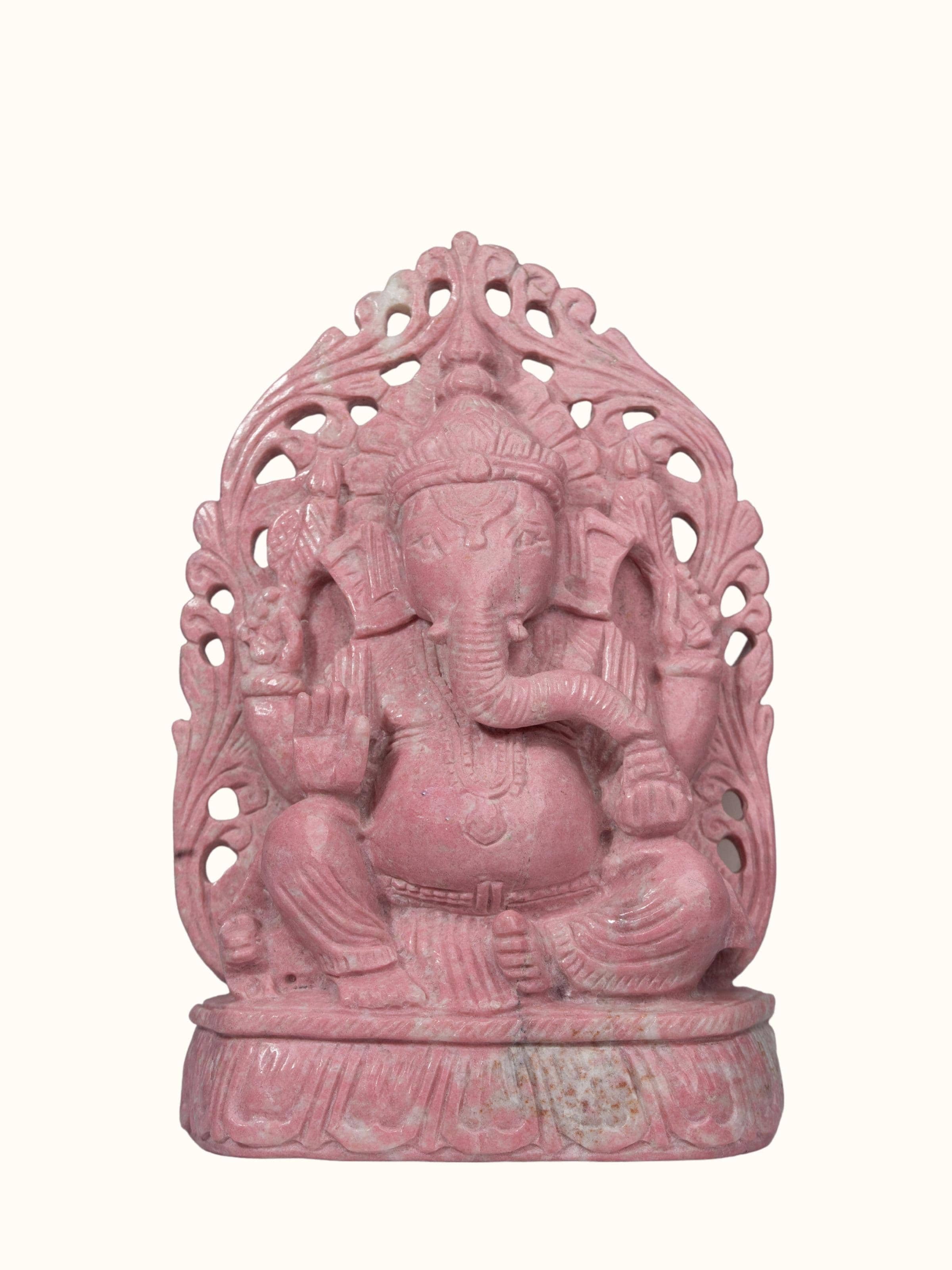 Thulite Ganesha Idol