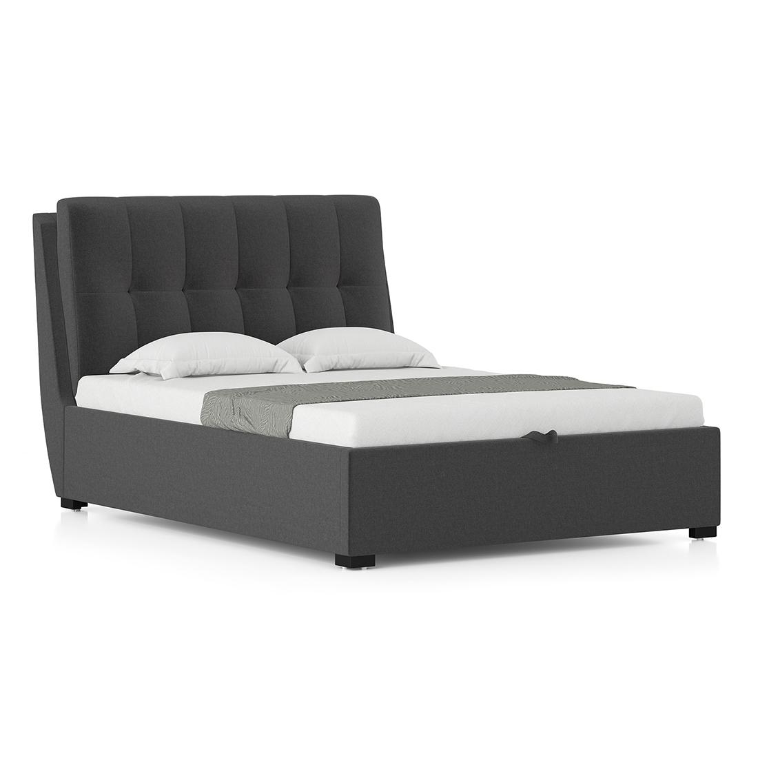 Bornholm Upholstered Storage Bed In Hydraulic (Bed Size : Queen, Colour : Urban Grey)