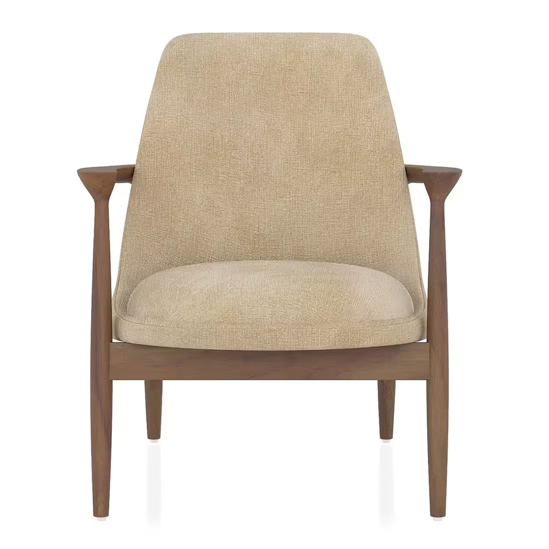 Dakota Lounge Chair In Stria Beige