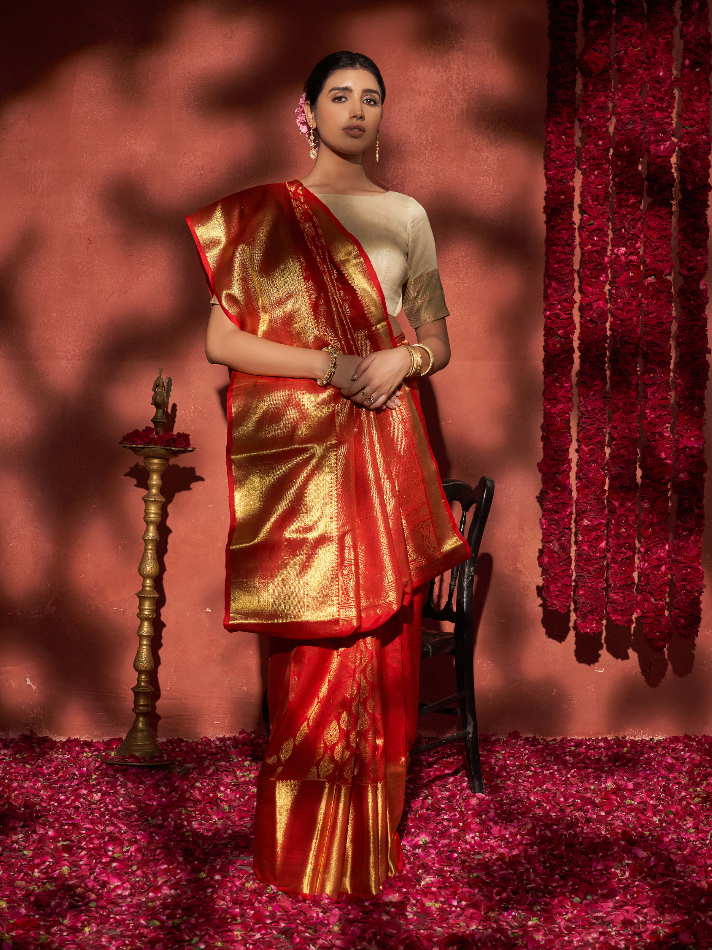 Red Silk Dharmavaram Saree