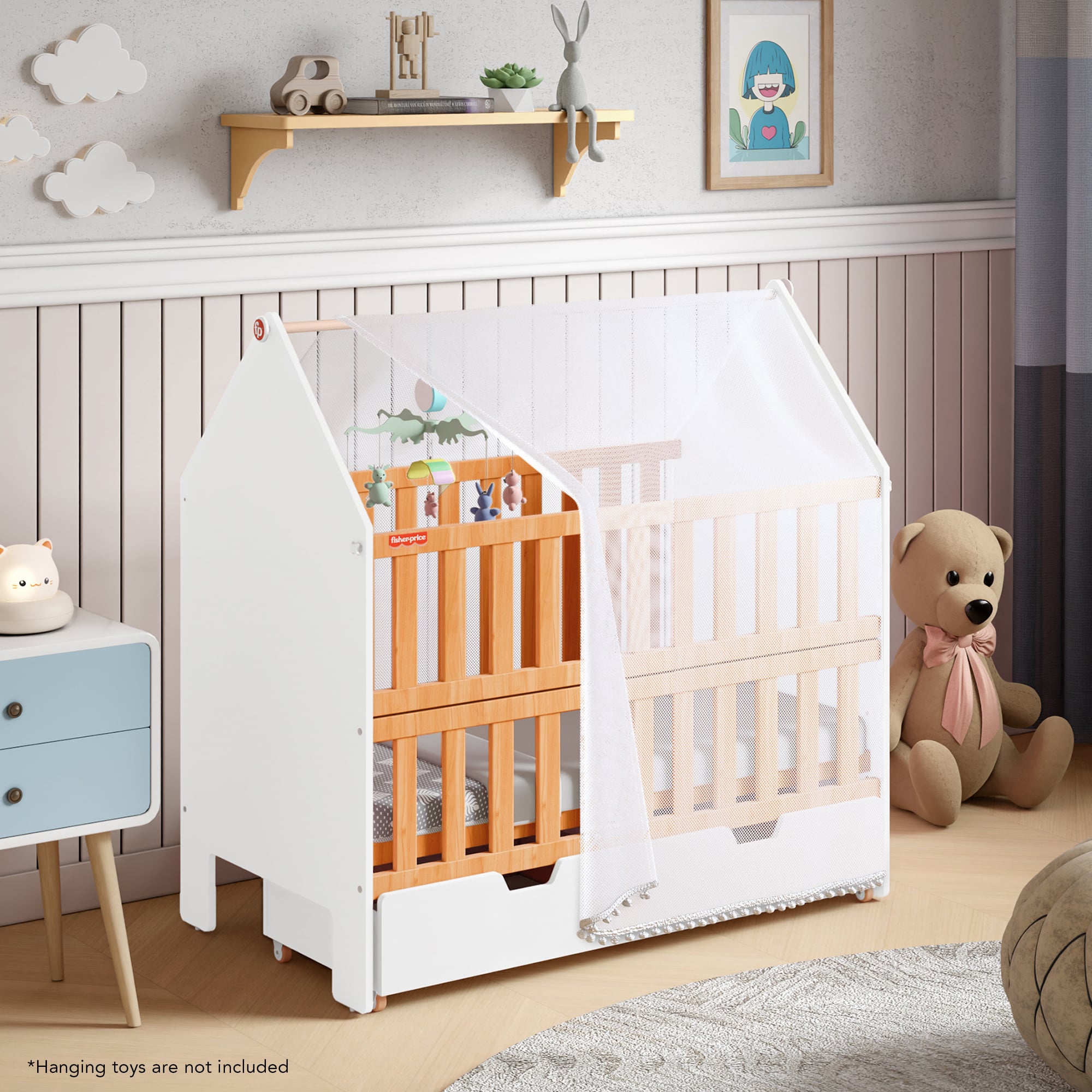 Nest Baby Crib with Mattress - Alex Daisy