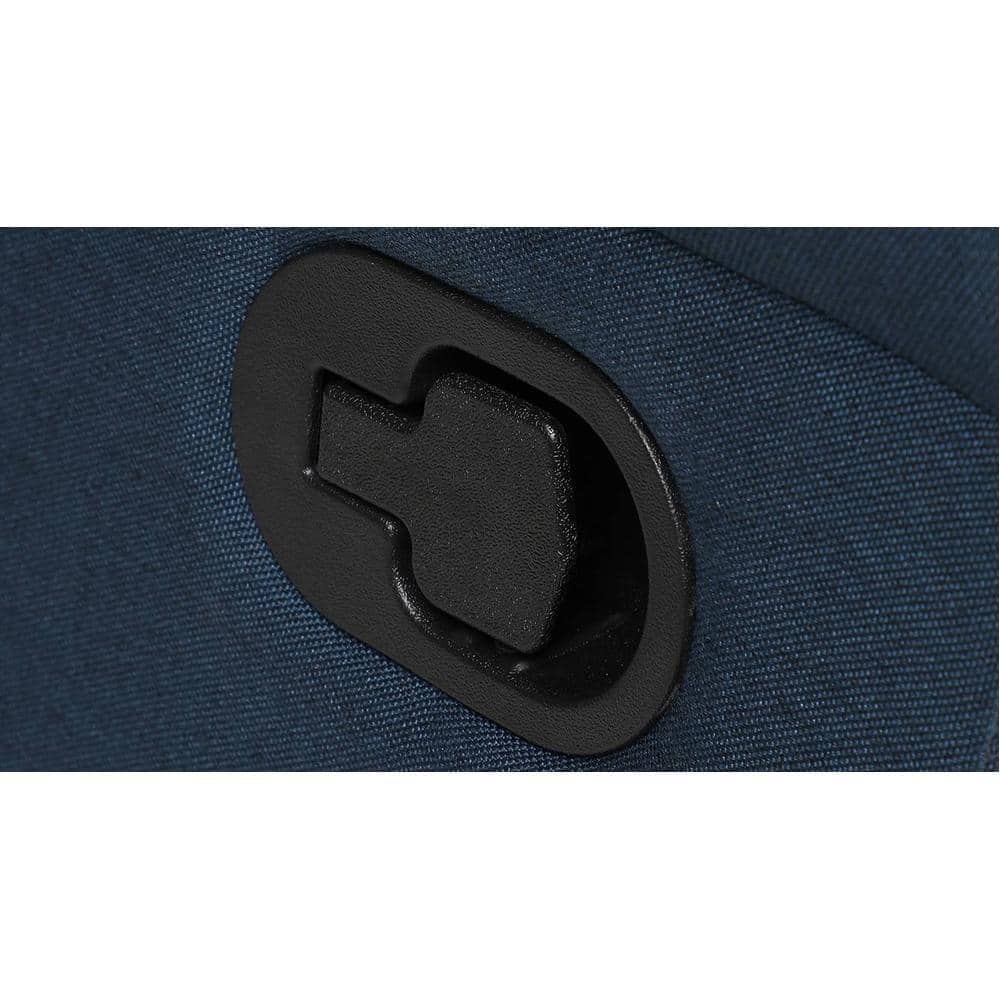 Spino Leatherette One Seater Manual Recliner in Blue Colour