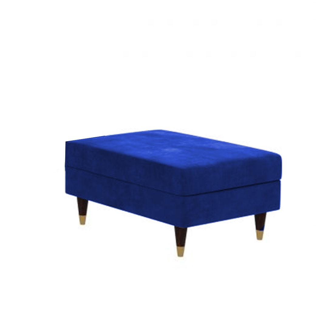 Deeplac Sectional Fabric Sofa - Navy Blue