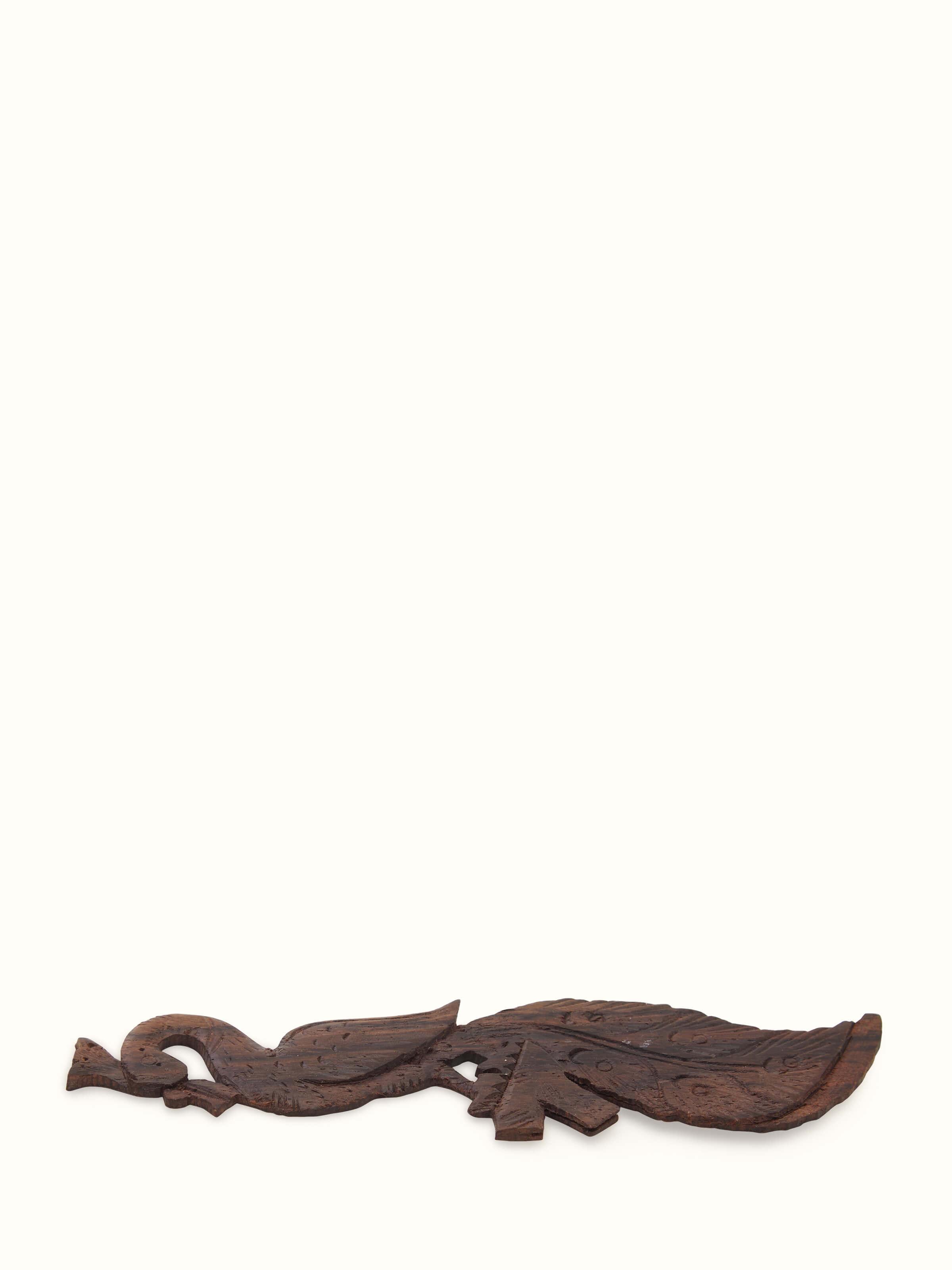 Carved Rosewood Peacock Bookmark | Swadesh Online