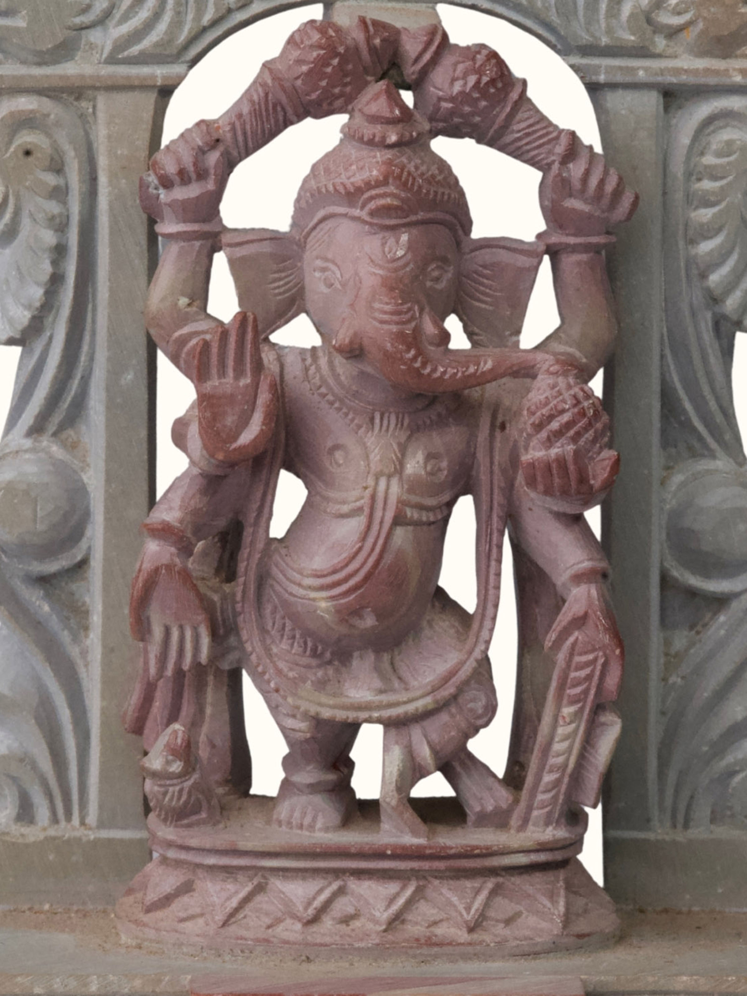Stone Carved Ganesha Idol