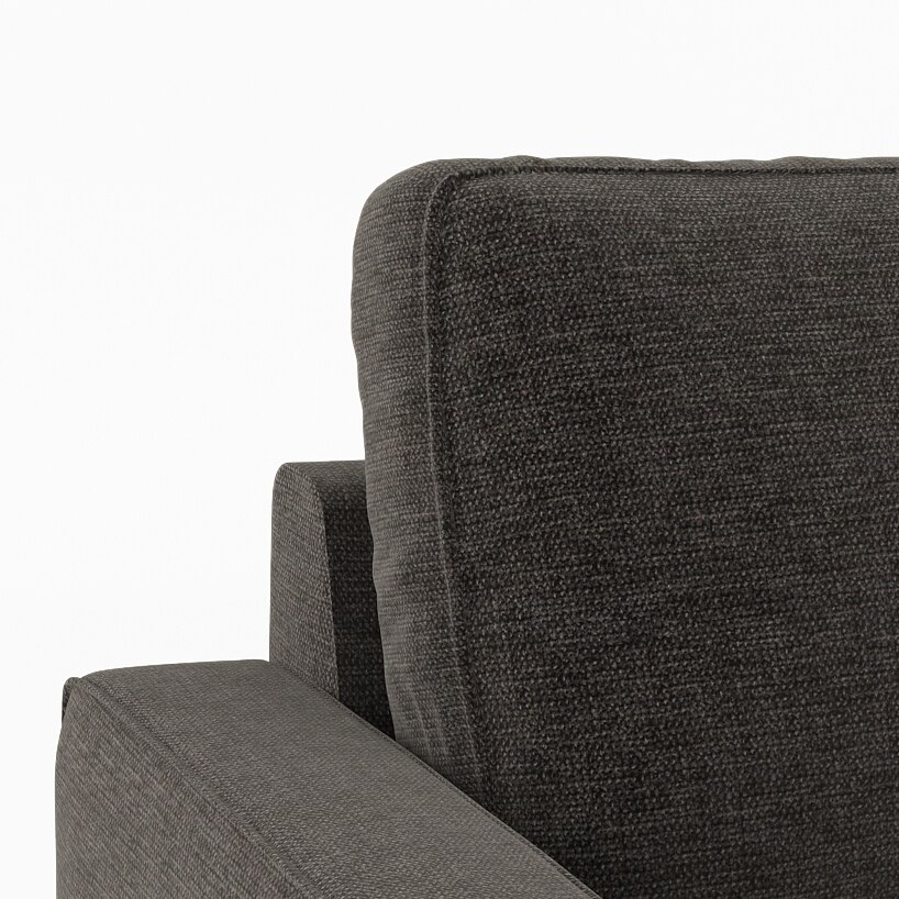 Apollo Compact Sofa (Colour : Smoke, Cushion : Hard, Back Type : High Back, Seater : 2+1+1)