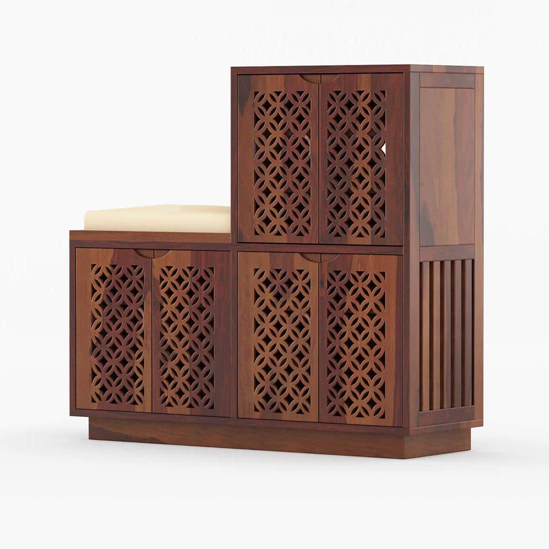 Claire Shoe Rack Of 25 Pairs In Provincial Teak Color