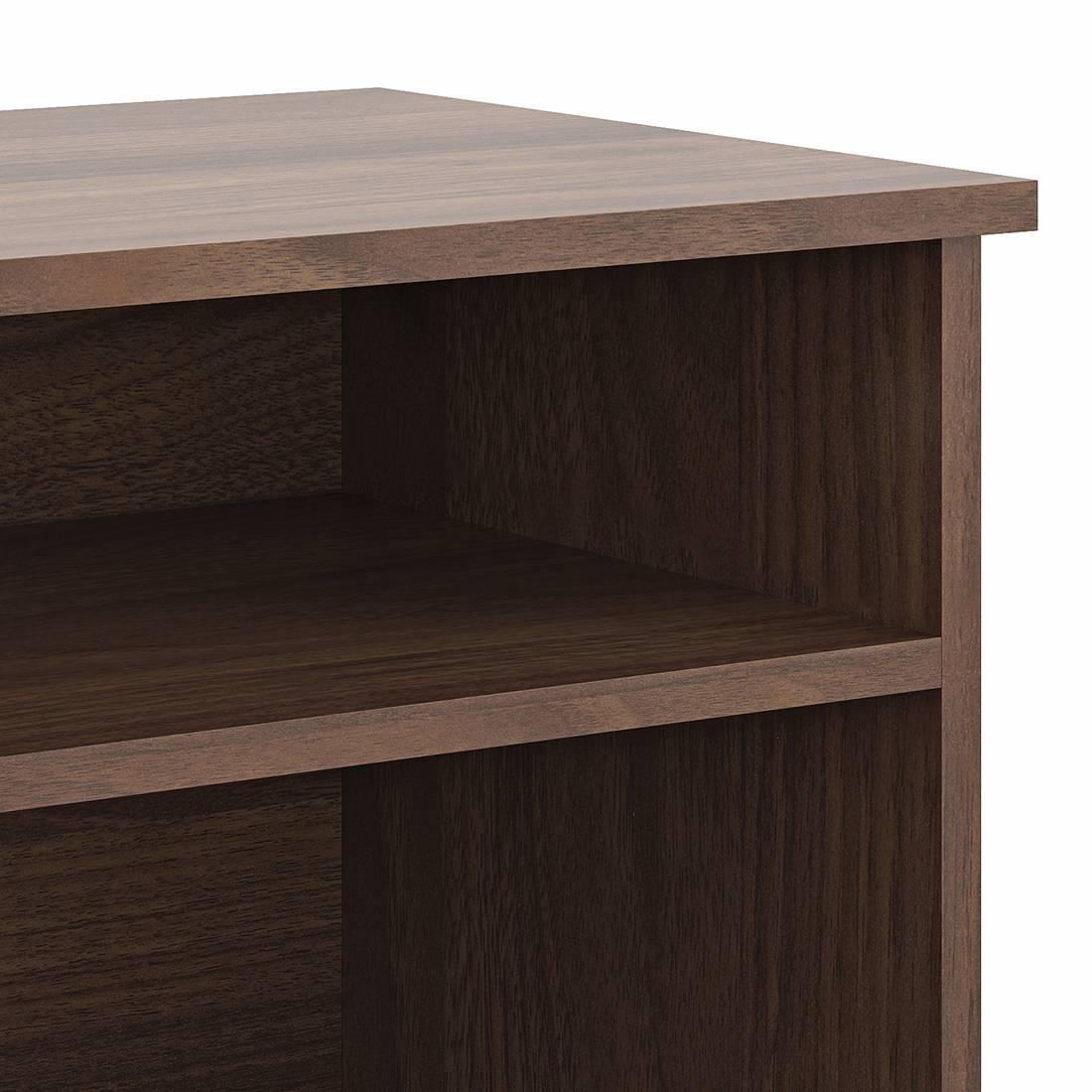 Liam Engineered Wood Free Standing TV Unit in Classic Walnut Finish