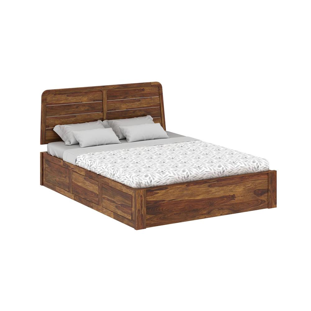 Samriddh Solid Wood Queen Size Box Size Storage Bed