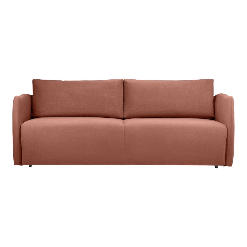 Vantella 3 Seater Fold Out Sofa Cum Bed In Pink Colour