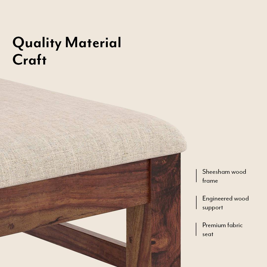 Alaine Dining Chair In Teak Finish With Calico Floral Colour