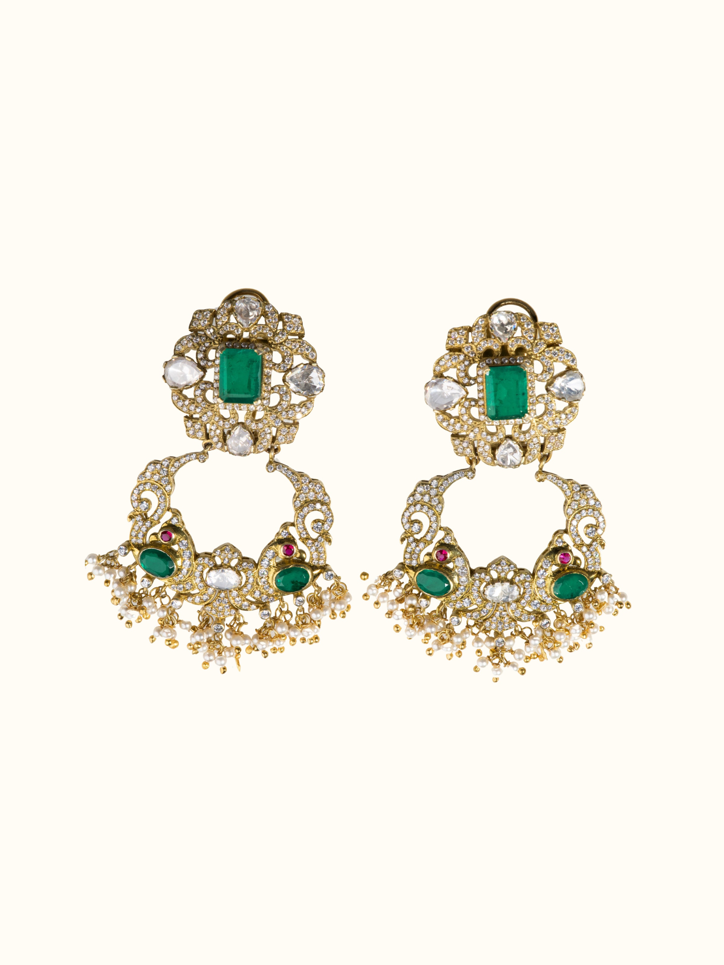 Silver smithing drop earrings – Swadesh