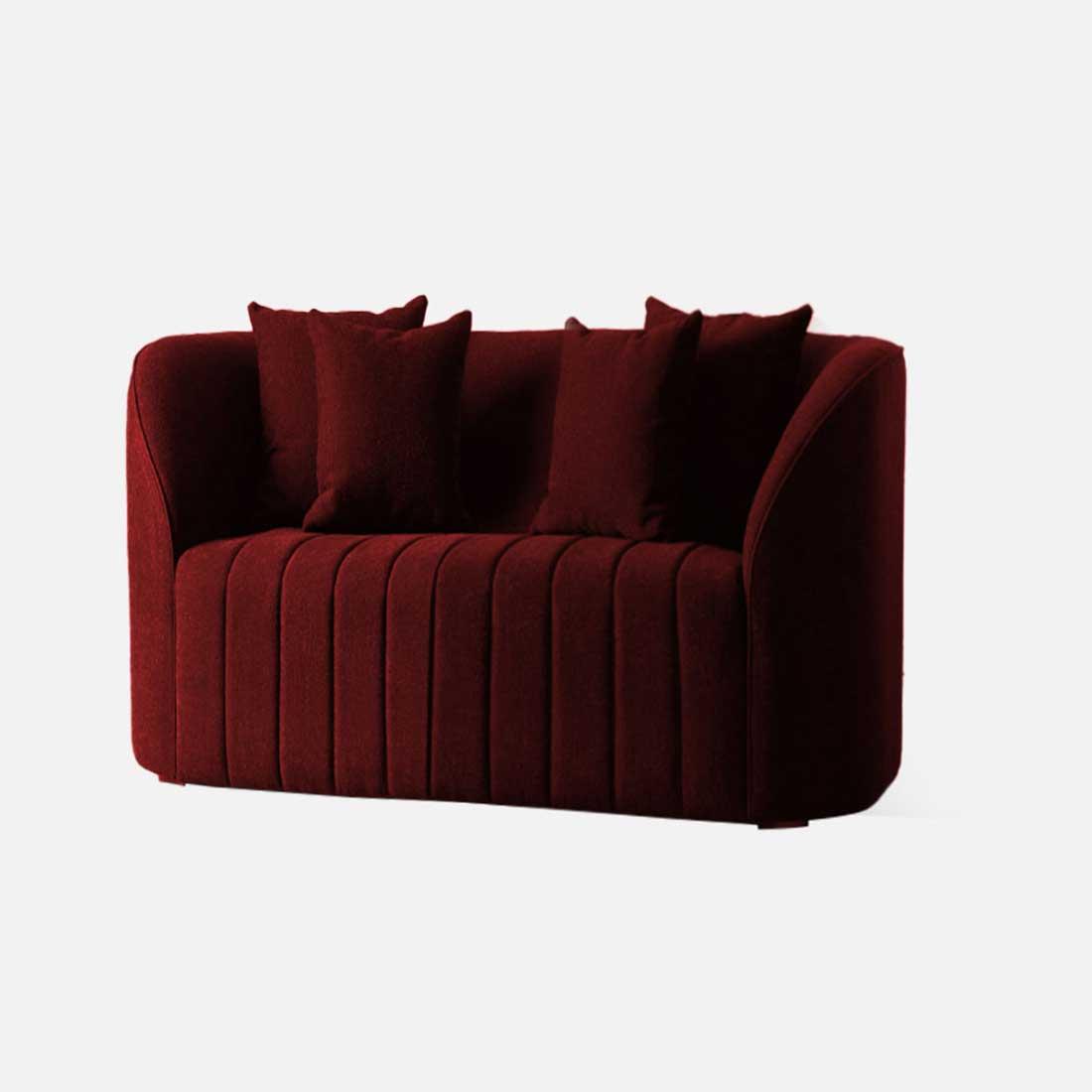 Baiwang Fabric Sofa (Maroon)