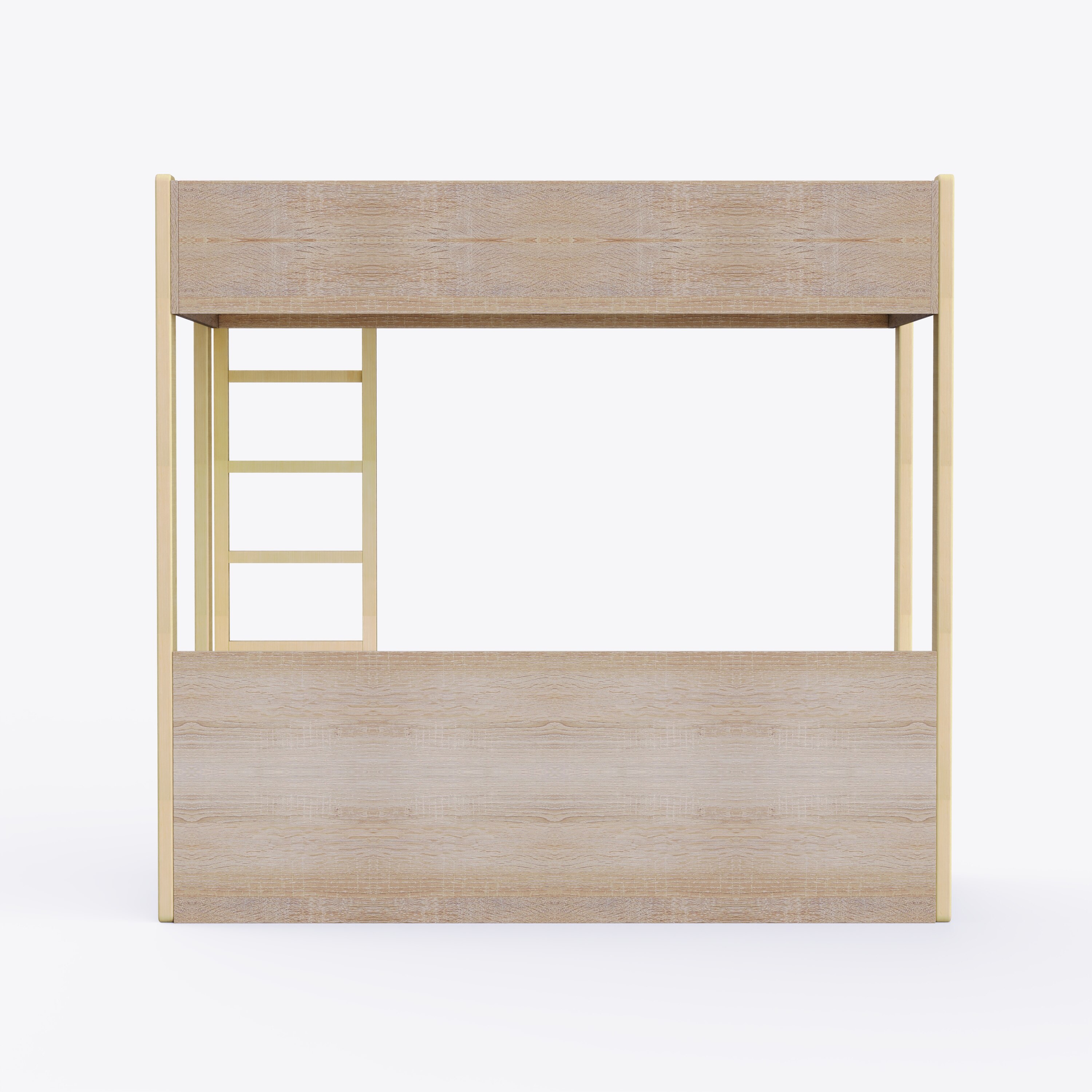 Pine Tree Single Size Bunk Bed In Electric Blue Colour