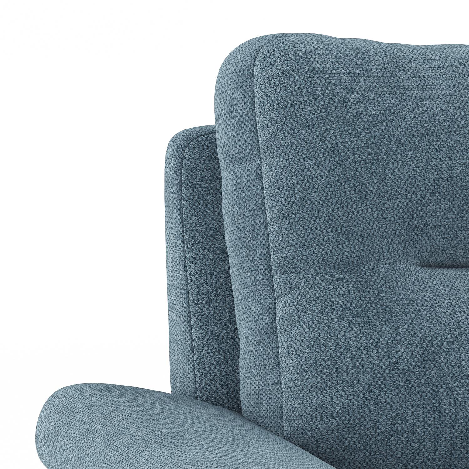 Adelaide Essential 1 Seater Fabric Sofa In Ocean Weave