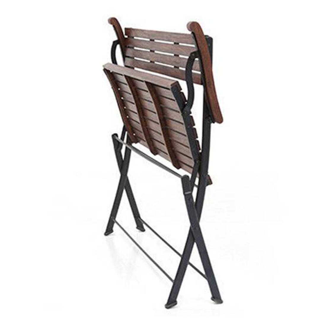 Masai Solid Wood Bench In Dark Teak Finish