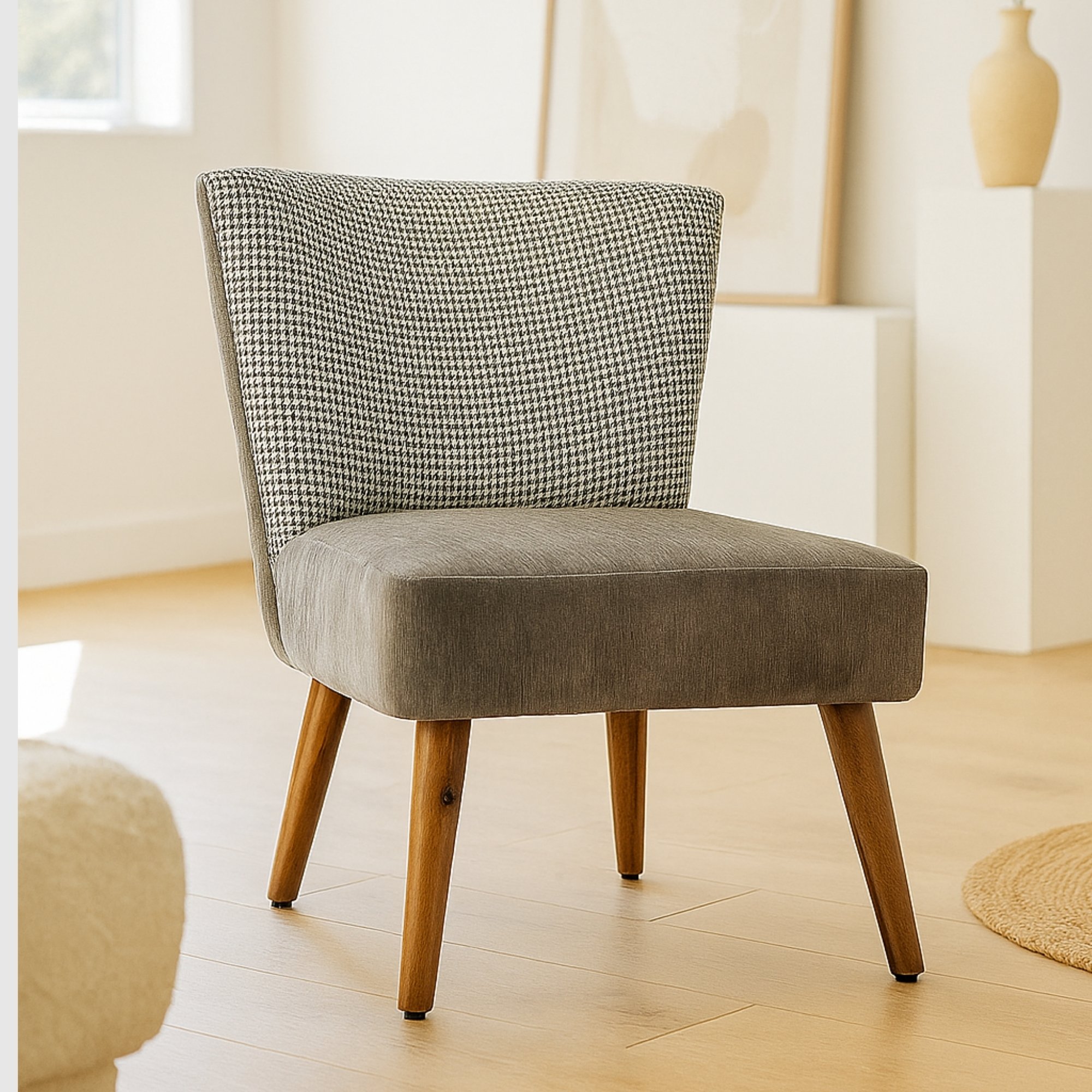 Rowan Accent Chair in Light Grey Colour-image-6