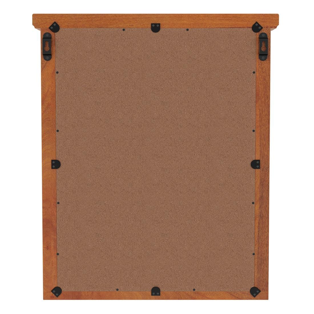 Asa Solid Wood Mirror in Amber Walnut Finish