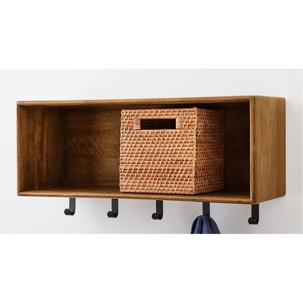 WOODENMOOD Rectangular Wall Rack