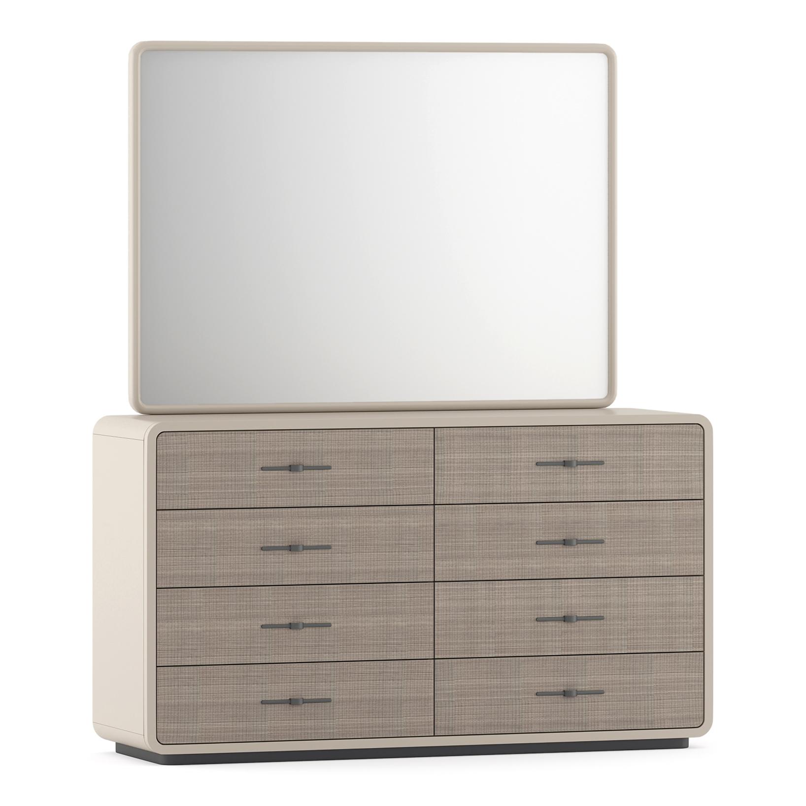 Valeria Dresser with Mirror in Dual Tone Finish