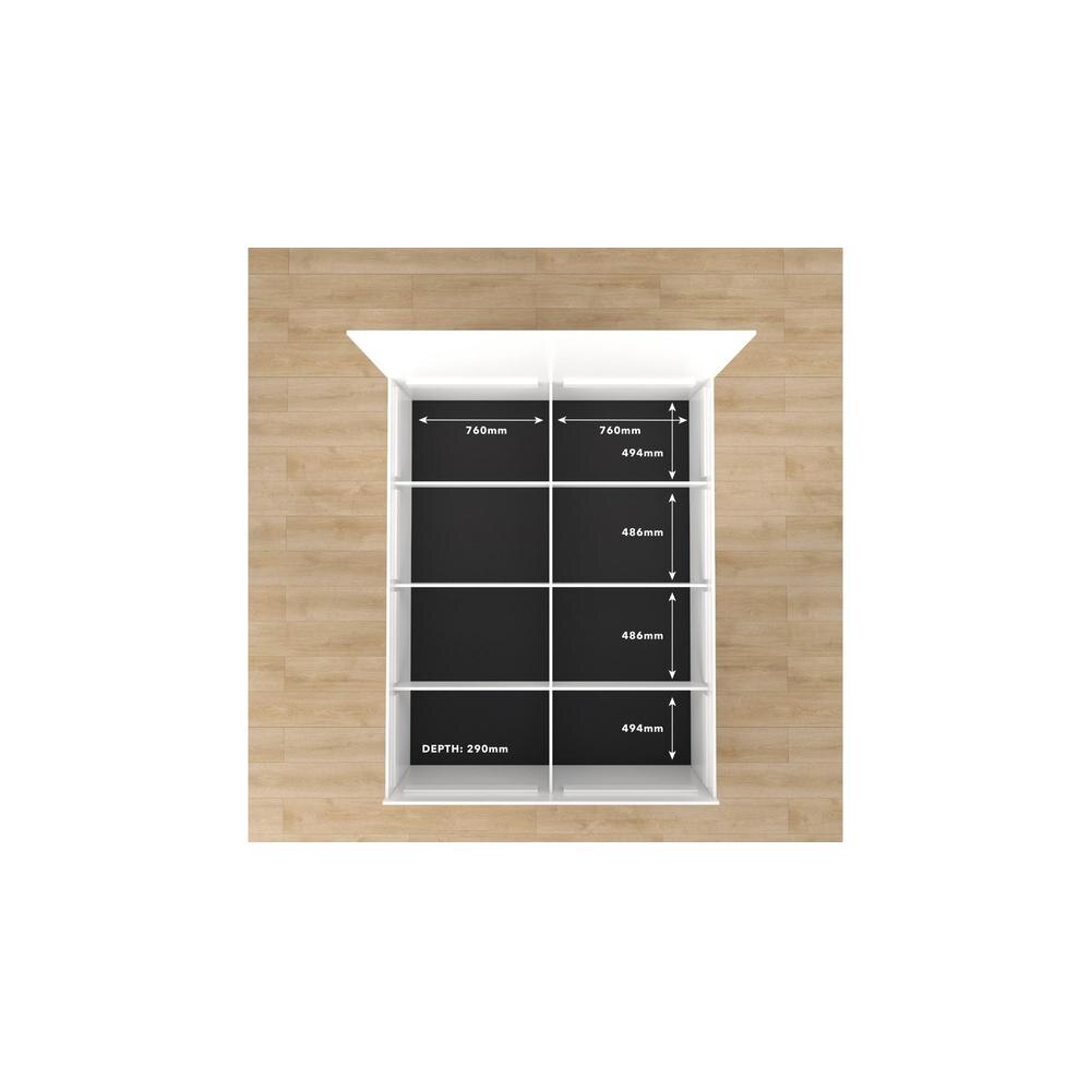 Yantra Engineered Wood Queen Size Bed In White Finish