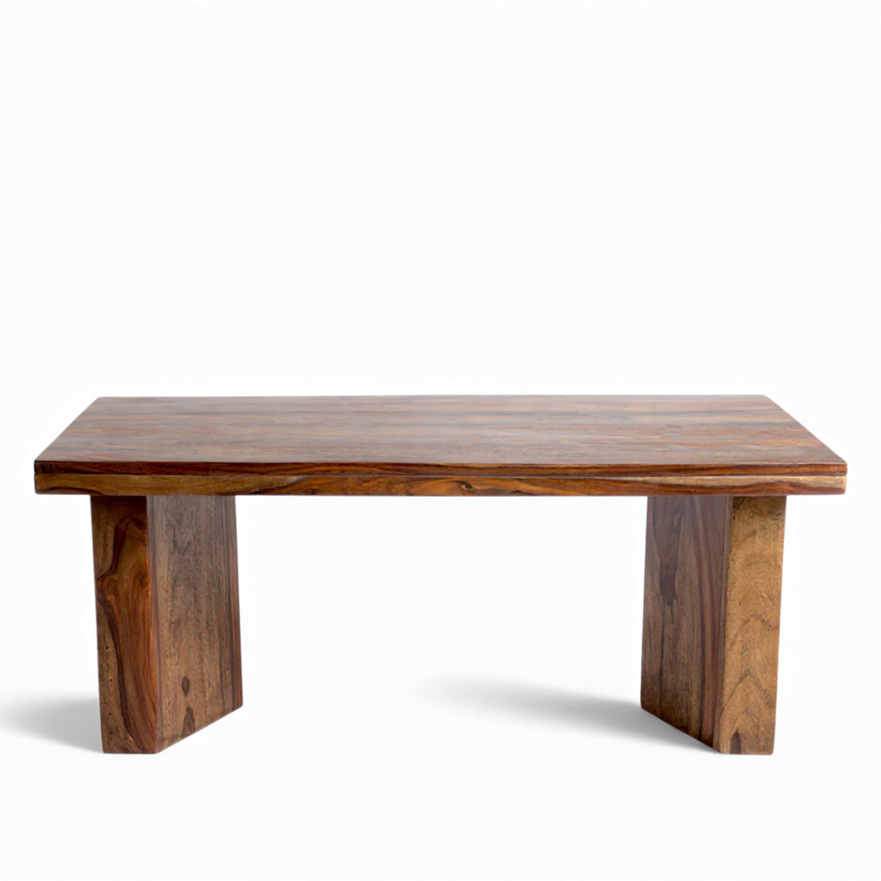 Kassel Sheesham Wood Coffee Table In Teak Finish
