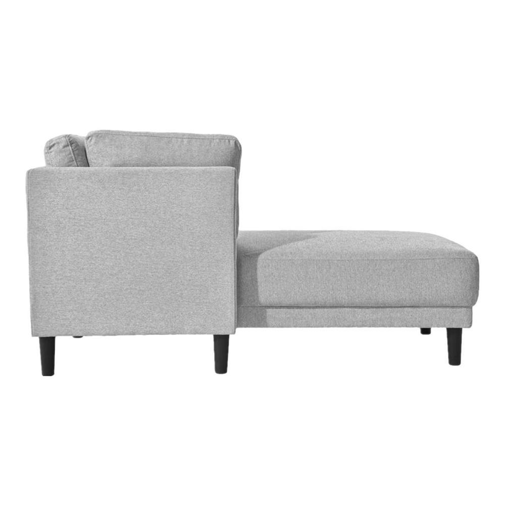 Lacrista Fabric Chaise Launger in Grey Colour
