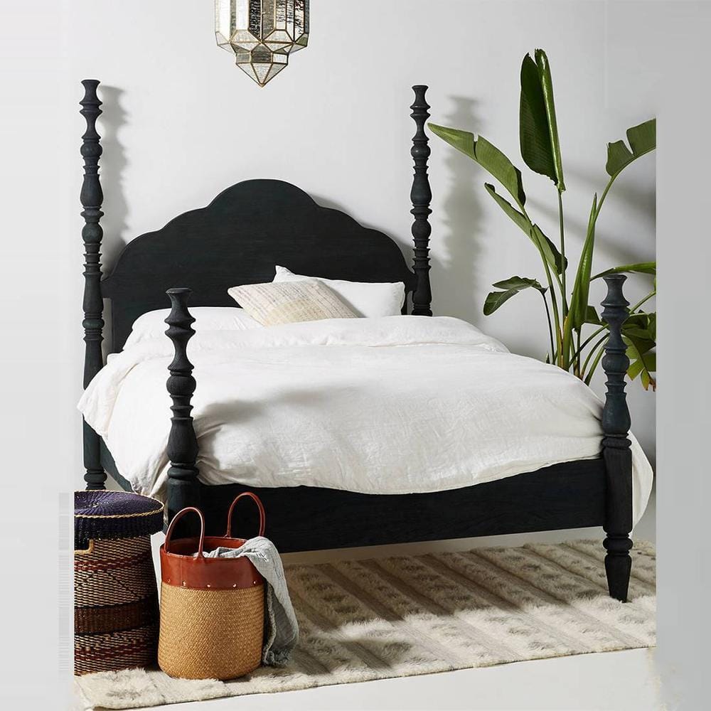 Tiana Solid Wood Non Storage Bed