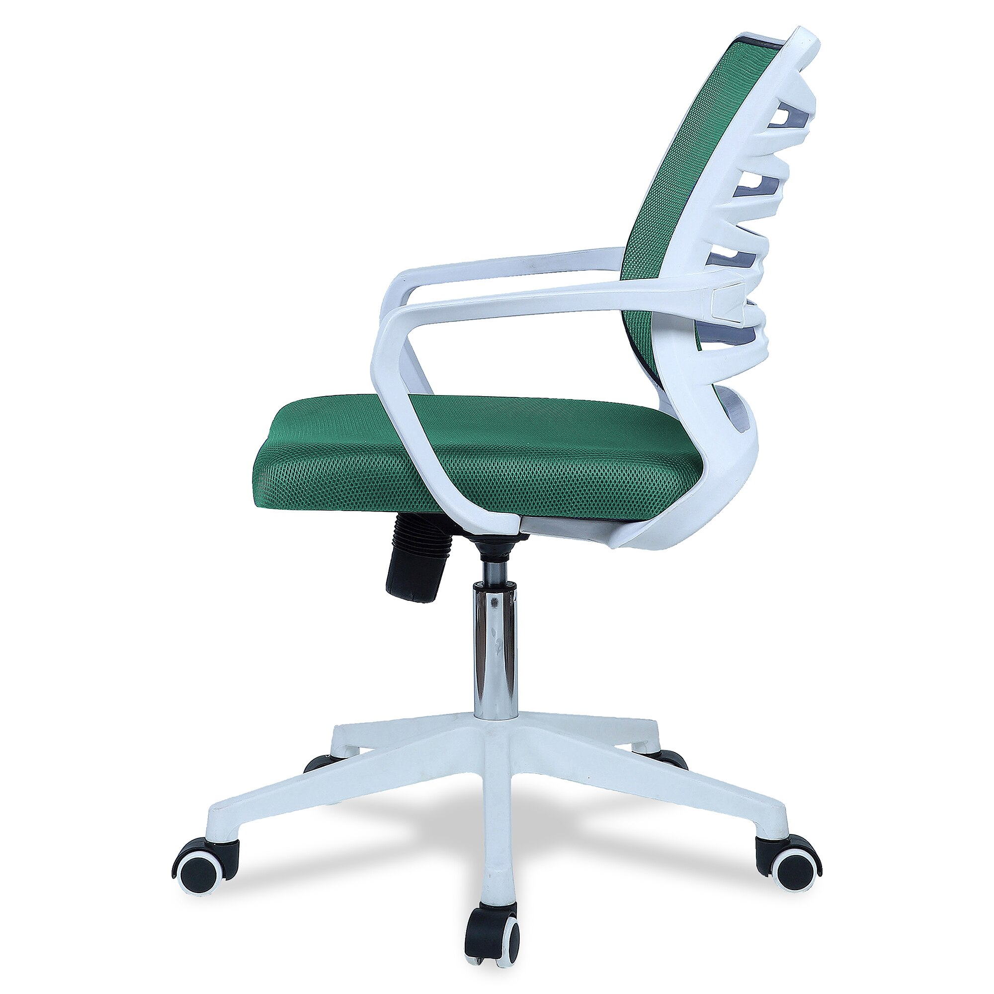 Iinea Mid Back Ergonomic Chair in Dark Green Colour