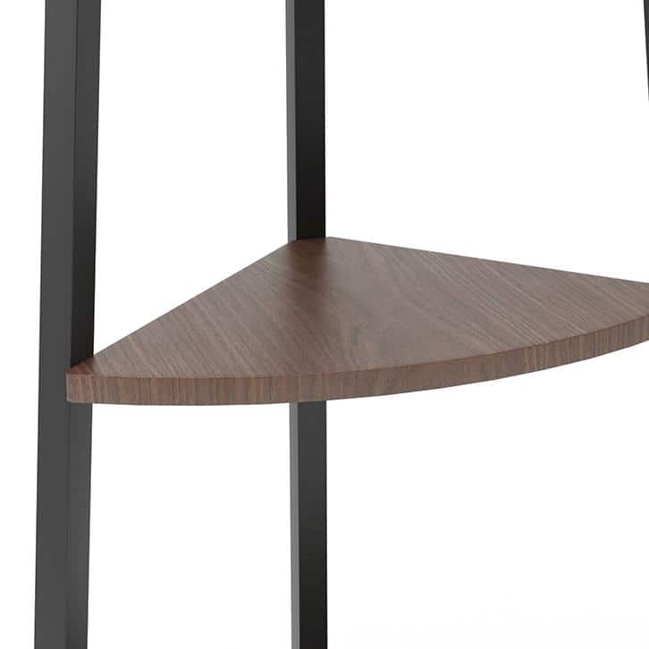 Wallace Engineered Wood Bookshelf in Wenge Finish