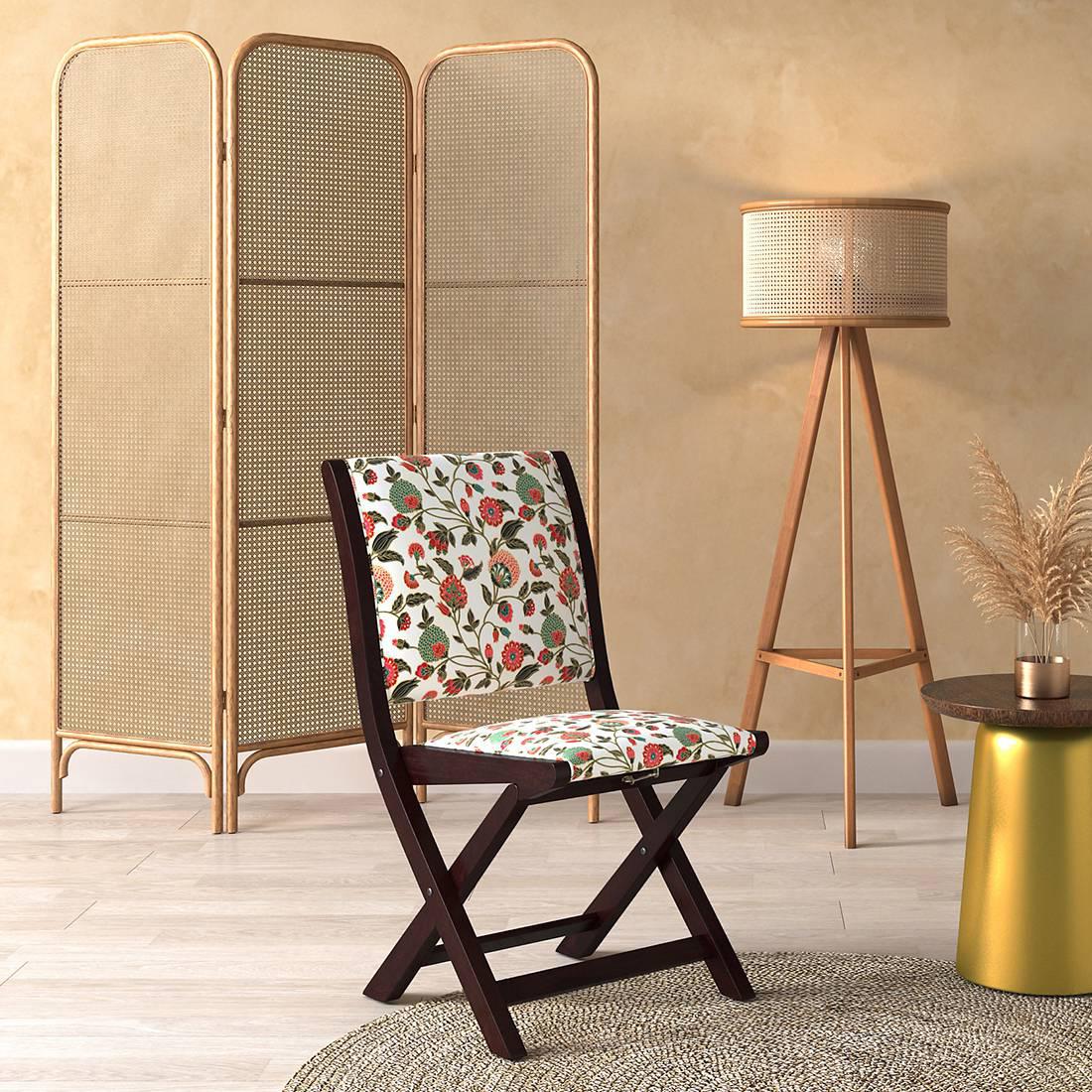 Bellucci Accent Chair in Beige Floral Colour