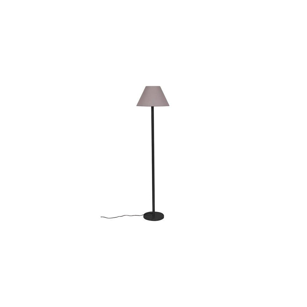 Jagger Grey Cotton Conical Designer Iron Floor Lamp for Home Decor