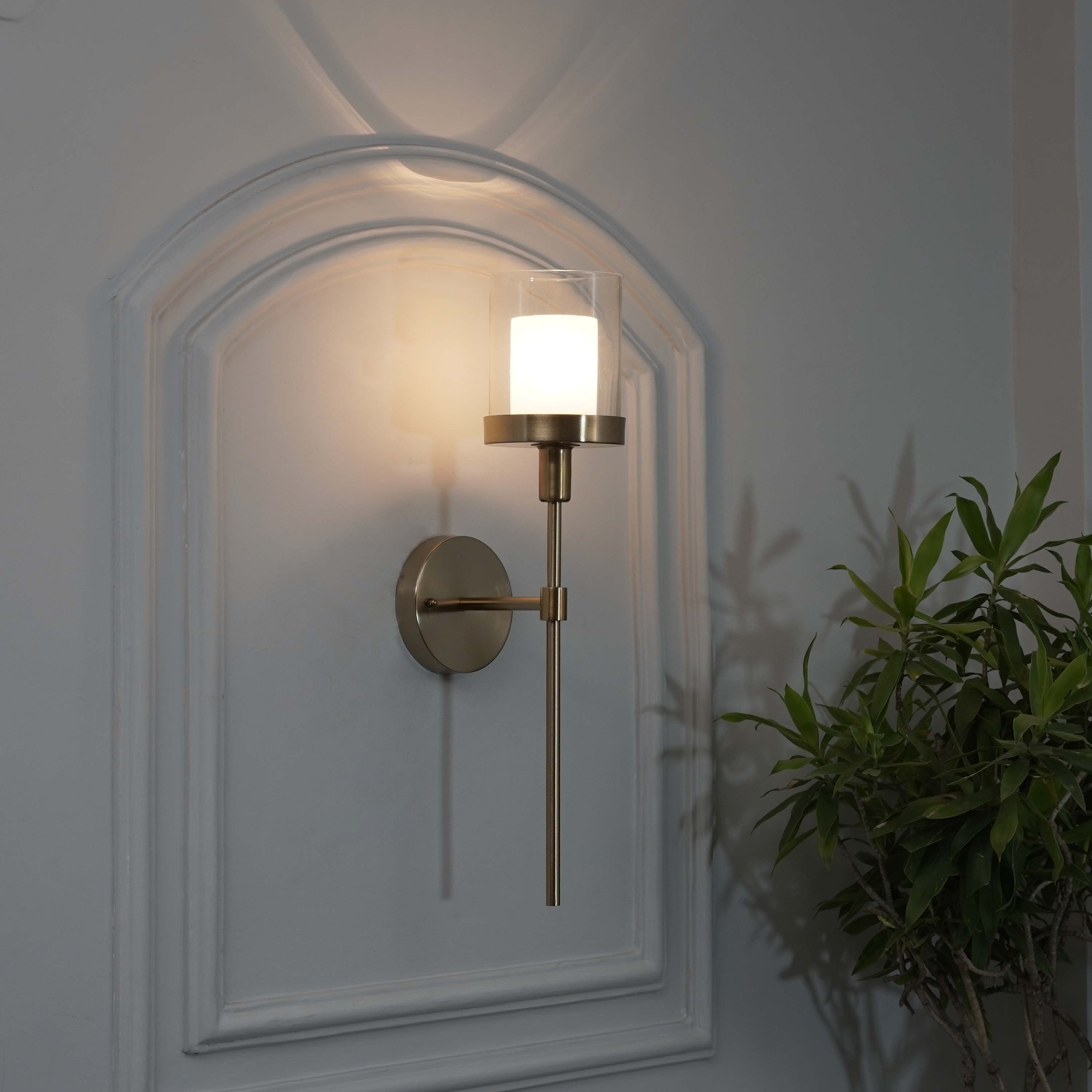 Cairo Shine Brass Metal Finish Wall Light - Kapoor Lamp Shades