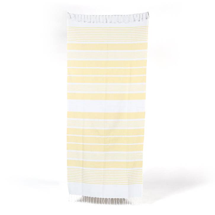 Lemon Stripe Cotton Bath Towel