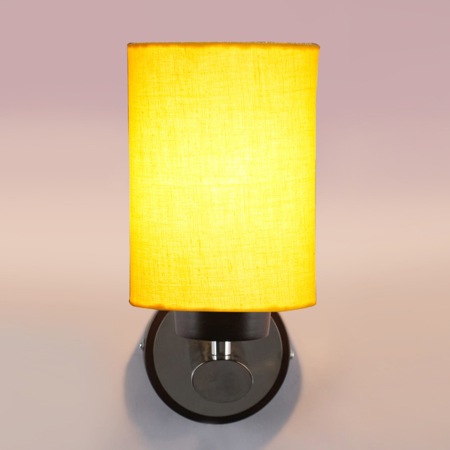 Devansh Metal Electric Wall Light in Yellow Colour with Yellow Shade Count of 1 Light - Devansh