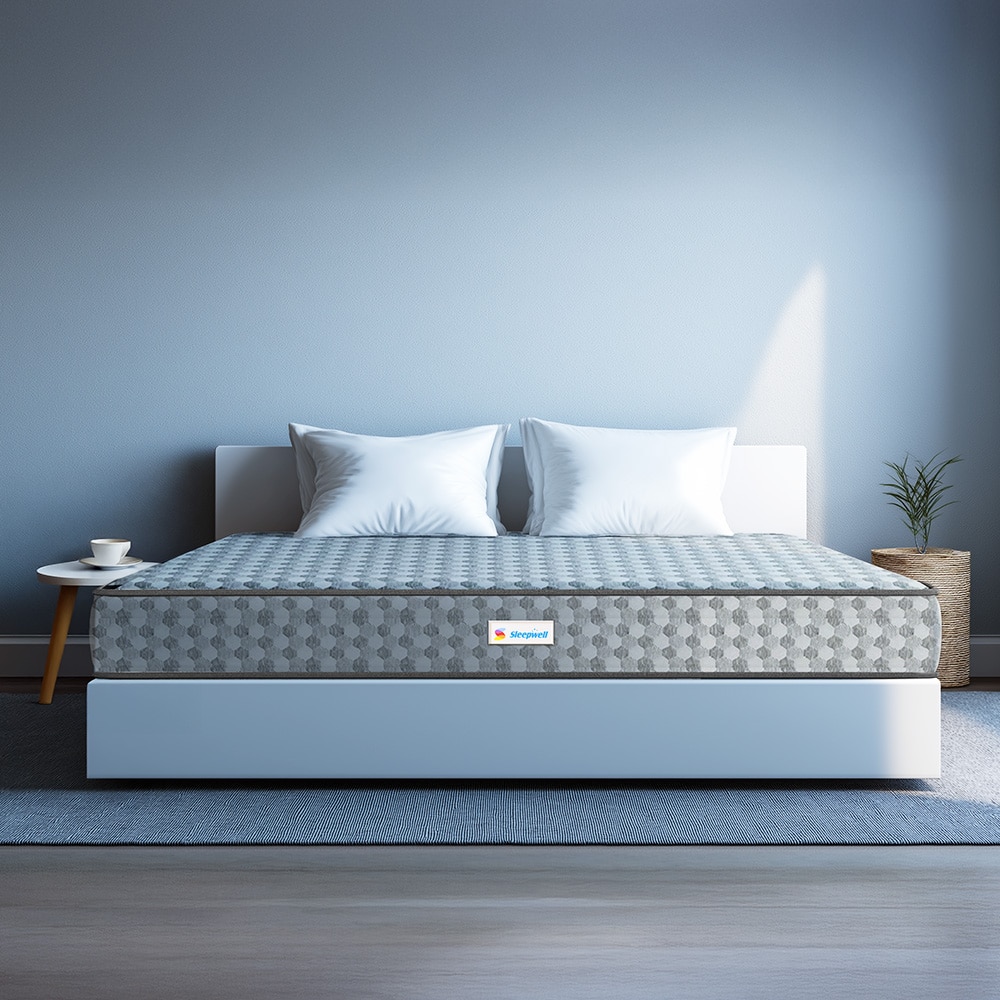 Sleepwell Dual Pro Foam Resitec Medium Firm Profiled Pu-Foam Double Size Mattress (Thickness: 8 Inches, Dimensions: 78 X 48 Inches)
