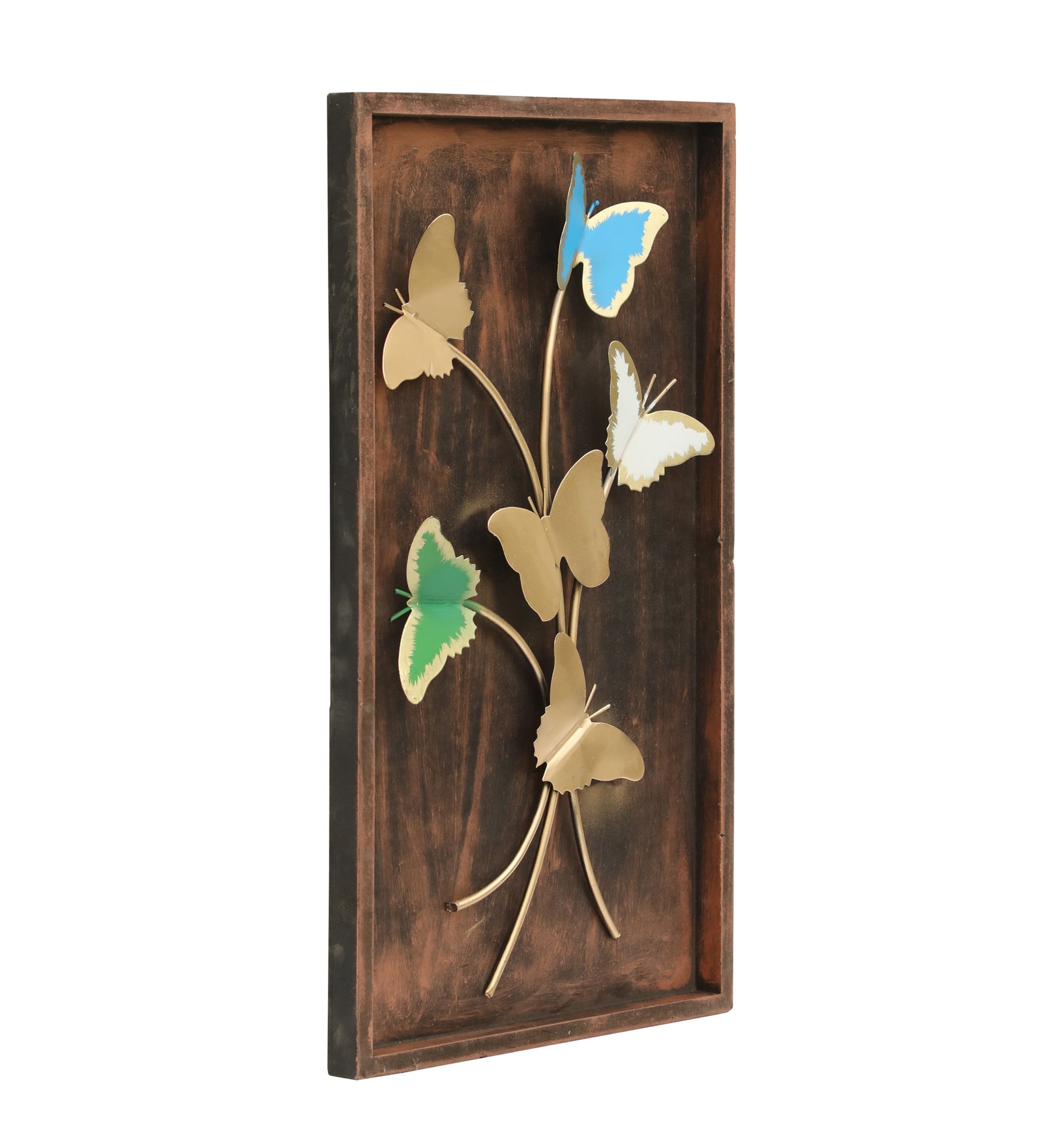 W-Tora Abstract Metal Wall Decor in Multicolor Set of 1