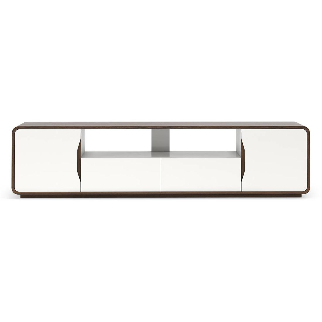 Baltoro XL Engineered Wood Free Standing TV Unit in White Finish